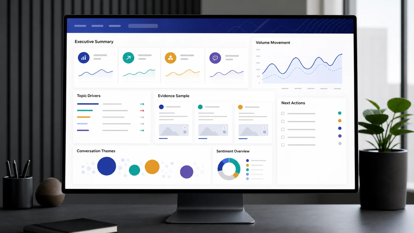 Weekly brand intelligence report template